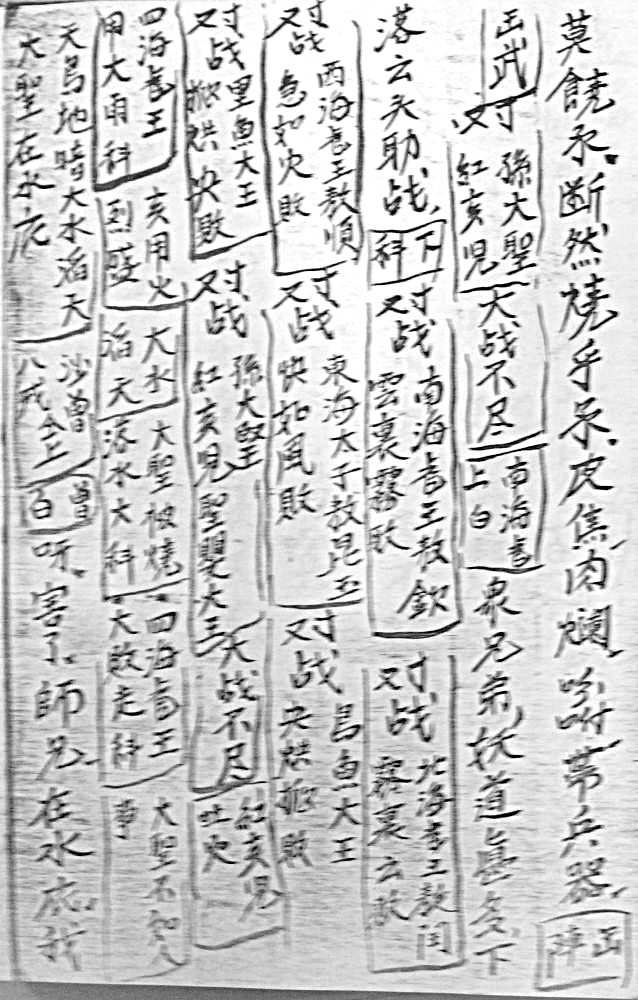図19　『唐僧取経』の立ち回りの場面