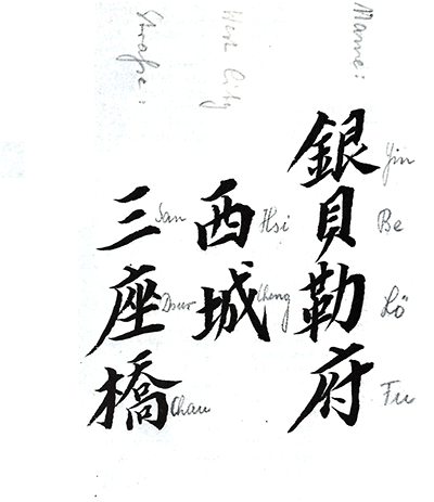 錫慶班名刺（p.100）
